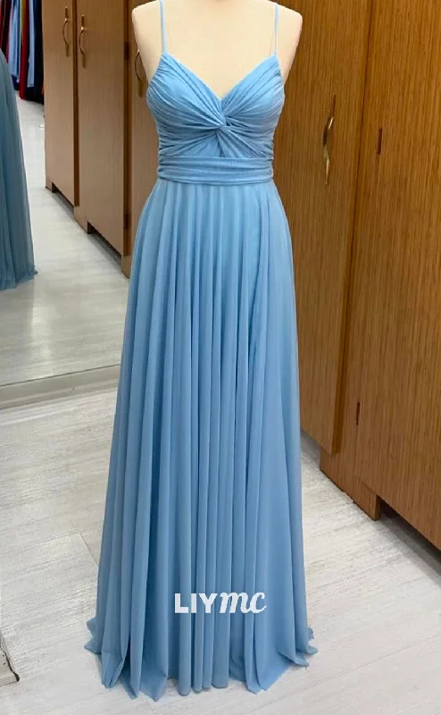 mid-length prom dressesLP2254 - Sweetheart Spaghetti Straps Pleated A-Line Cocktail Dress Prom Dress